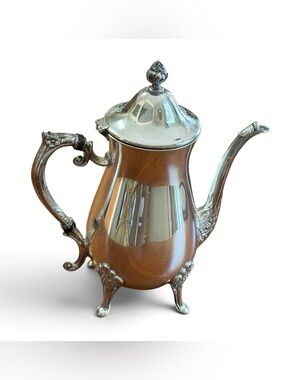 Vintage Leonard Silver Victorian Revival Silver-plated Coffee Pot